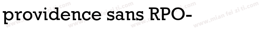 providence sans RPO字体转换